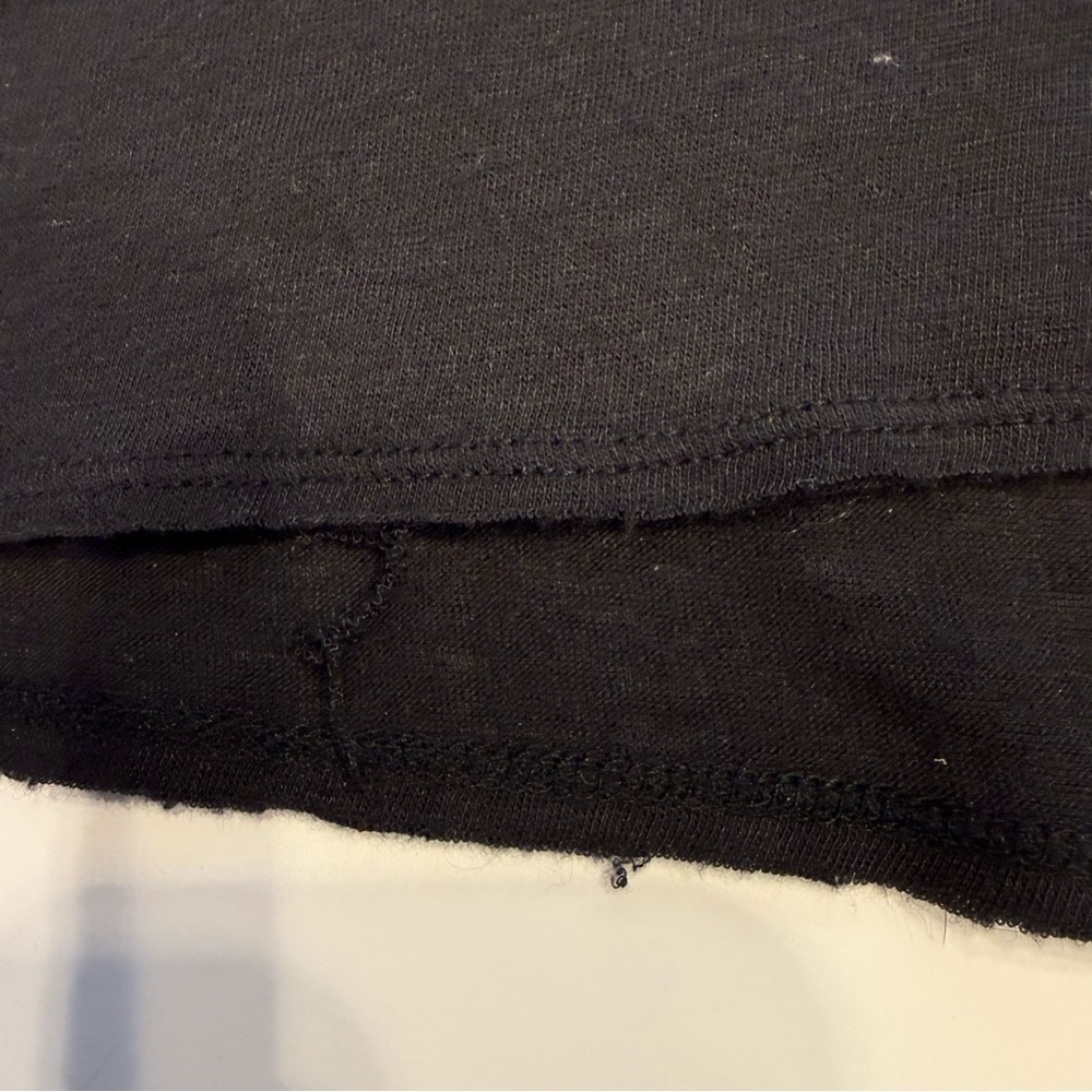 Vince Angora Modal Black Top Raw Hem - Picture 8 of 8